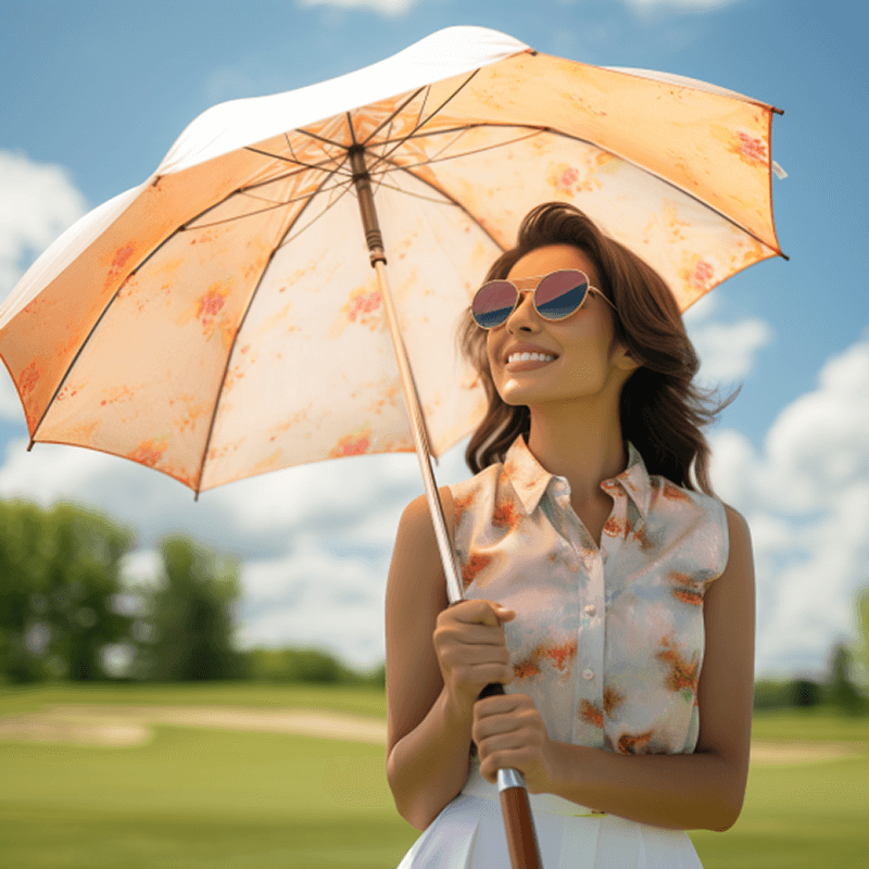 UB-253-Wooden Handle Golf Umbrella-实木柄高尔夫伞