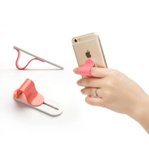 PH-248-Finger Ring Band Phone Holder-可伸缩带背贴手机支架