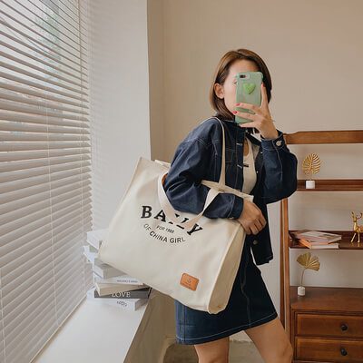 CB-369-Cotton Canvas Bags-定制帆布袋