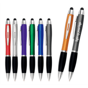 PEN-393-LED lighted logo ballpoint pen-LED发光触屏圆珠笔