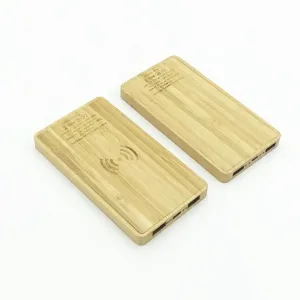 PB-266-Bamboo powerbank with wireless charger-竹木移动电源