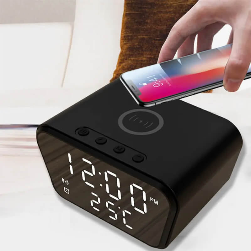 Clock with Wireless Charger