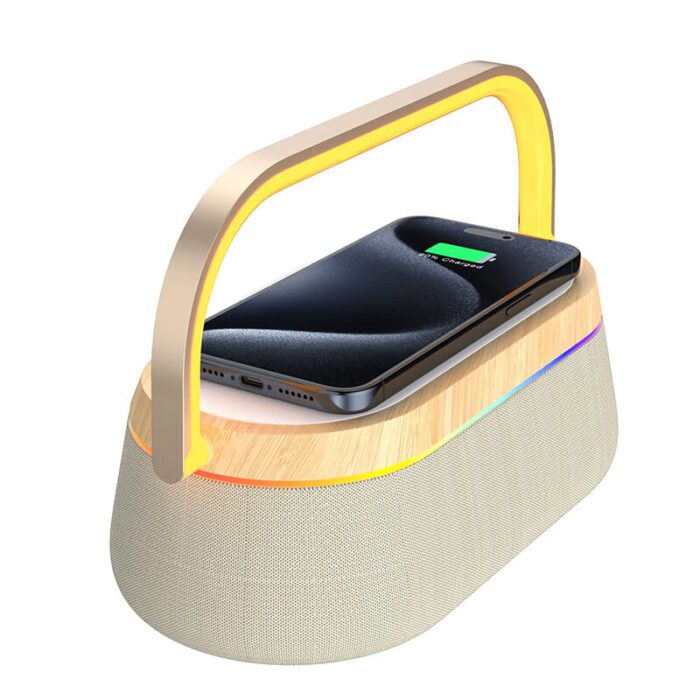 Wireless Charger with Alarm Clock & Speaker