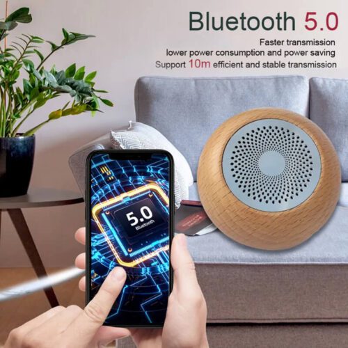 Eco-friendly wooden bluetooth speaker