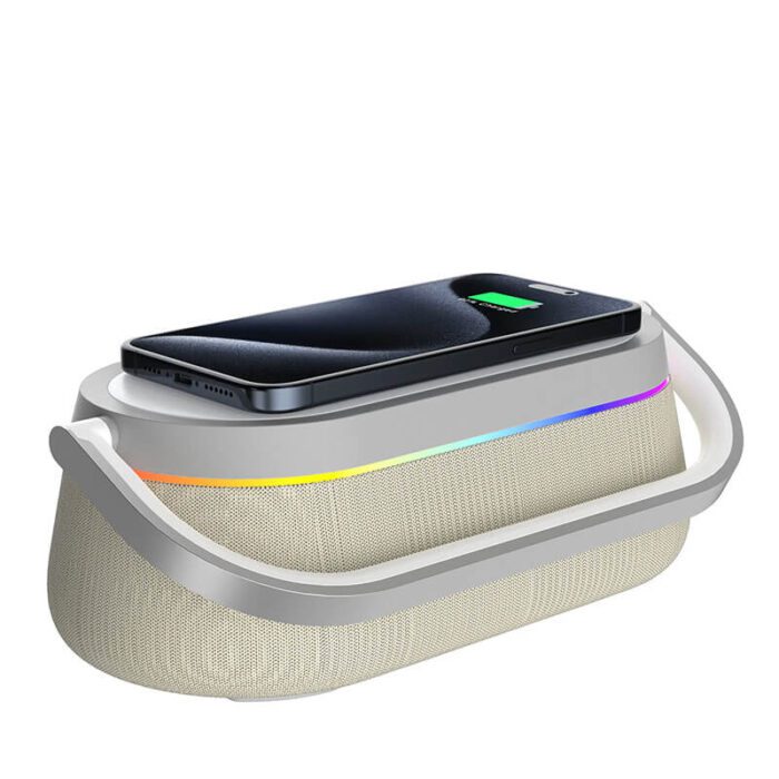 Wireless Charger with Alarm Clock & Speaker