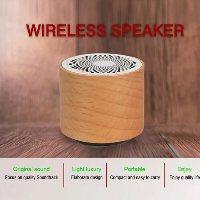 Eco-friendly wooden bluetooth speaker