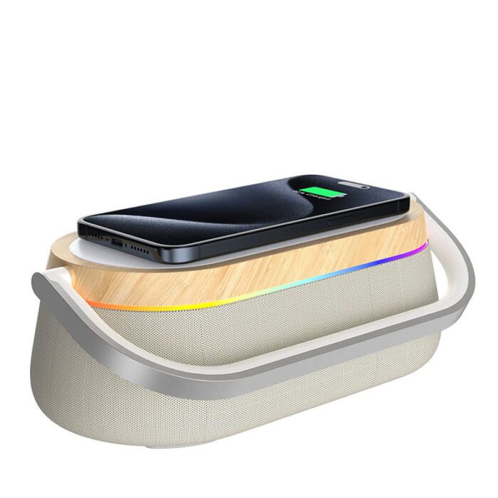 Wireless Charger with Alarm Clock & Speaker