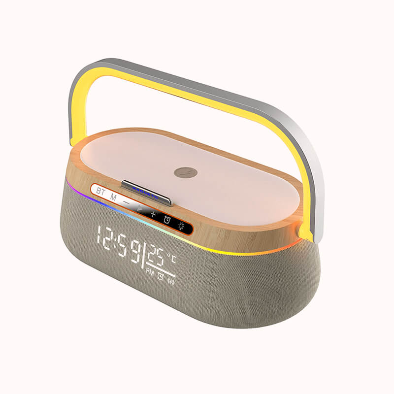 Wireless Charger with Alarm Clock & Speaker